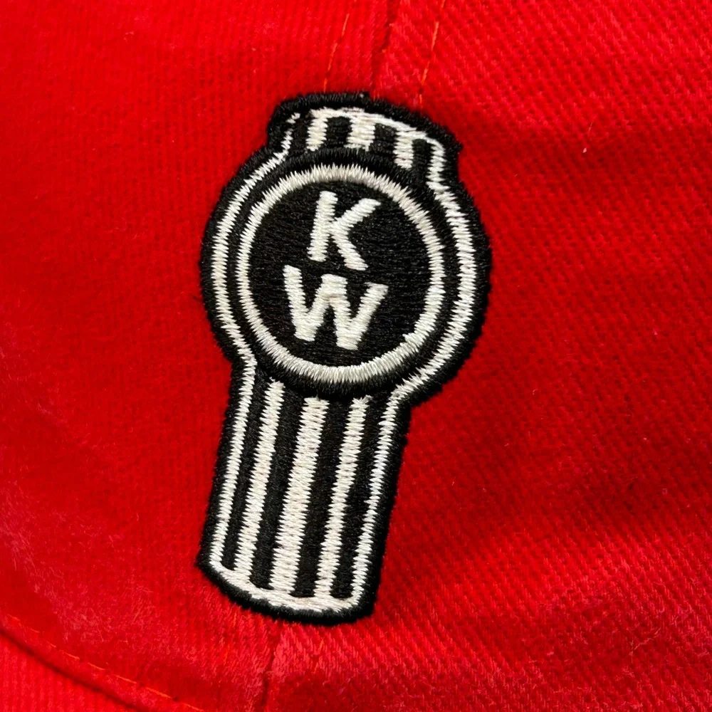 Kenworth Logo Mens Red Baseball Hat Trucker Adjustable OSFM